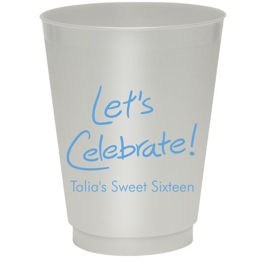 Fun Let's Celebrate Colored Shatterproof Cups
